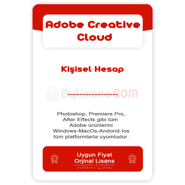 Adobe Creative Cloud - 12 Aylık (Tam garantilidir.)