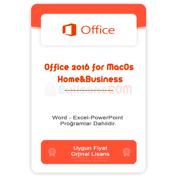 Office 2016 for MacOs (Home&Business)