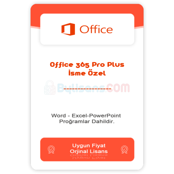 Office 365 Pro Plus İsme Özel - 12 ay garantili